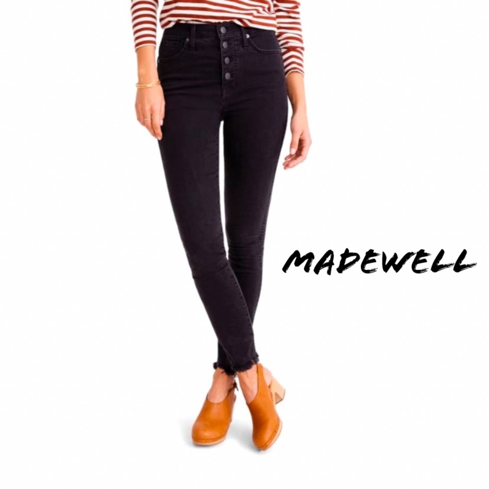 NWT Madewell Button Up High Waist Skinny Jeans SFH